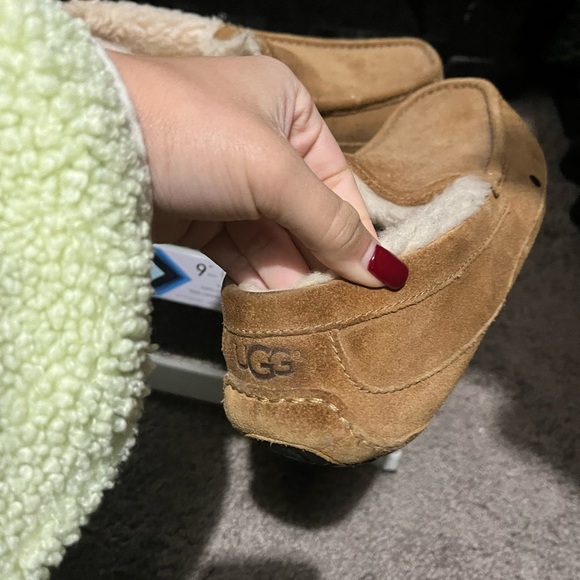 UGG Men's Brown Moccasin Slippers - Picture 2 of 9